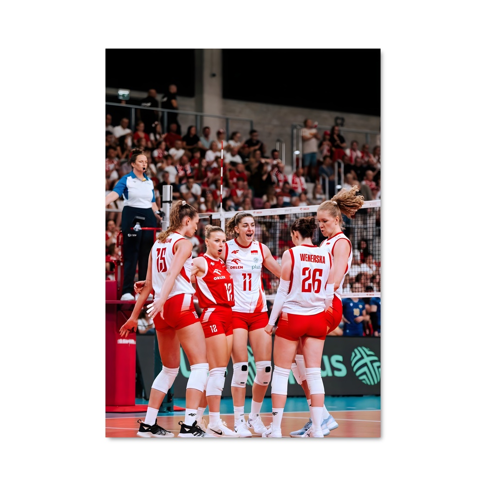 Poster Équipe de Volley Féminine – affiche Volleyball